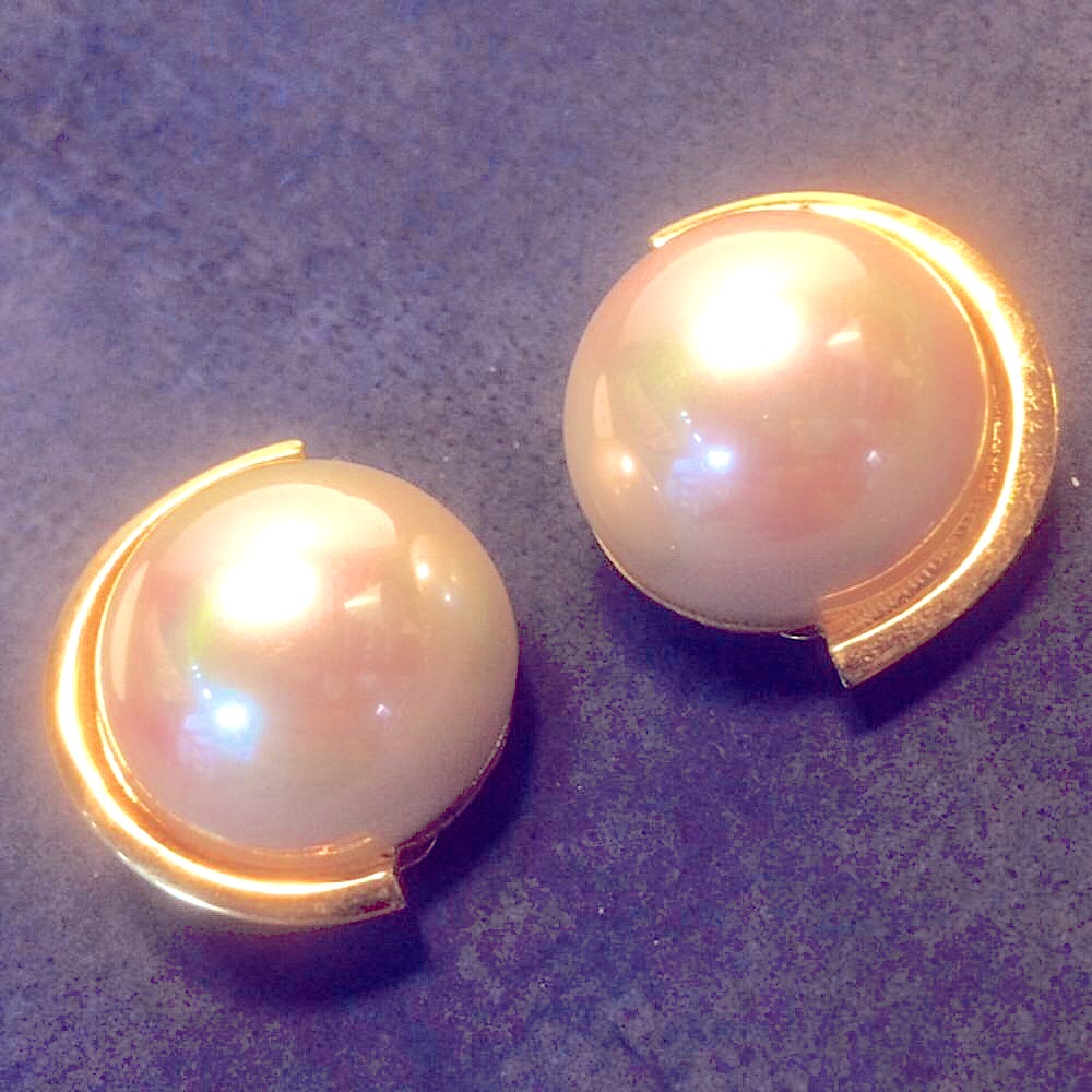 Lanvin Faux Pearl Clip Earrings - New Old Stock